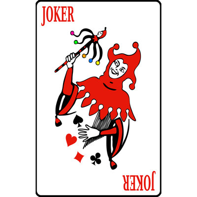 Wet Paint Printing Joker Playing Card Diamond Spade Heart Club